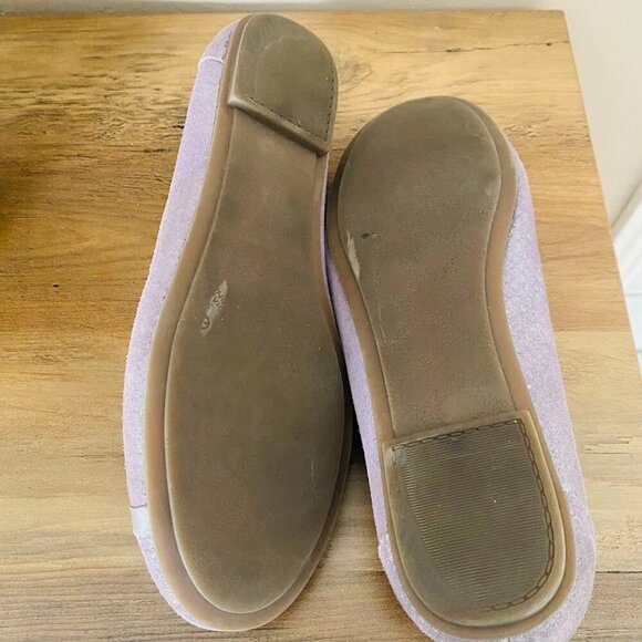 Vionic Caroll Ballet Flat Lavender Lilac Snakeskin Metallic Size 10 - Picture 7 of 9